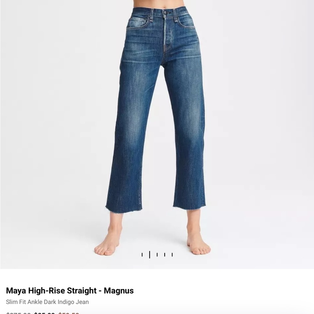 Rag and Bone Maya High Rise ankle straight 30
